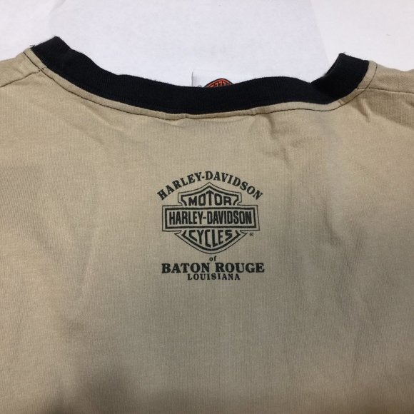 Harley-Davidson Motor Cycles Baton Rouge, Louisiana Small Genuine Oil 3/4 Sleeve - Picture 6 of 6